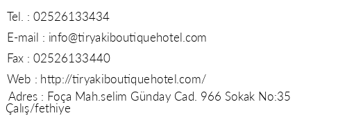Blueberry Boutique Hotel telefon numaralar, faks, e-mail, posta adresi ve iletiim bilgileri